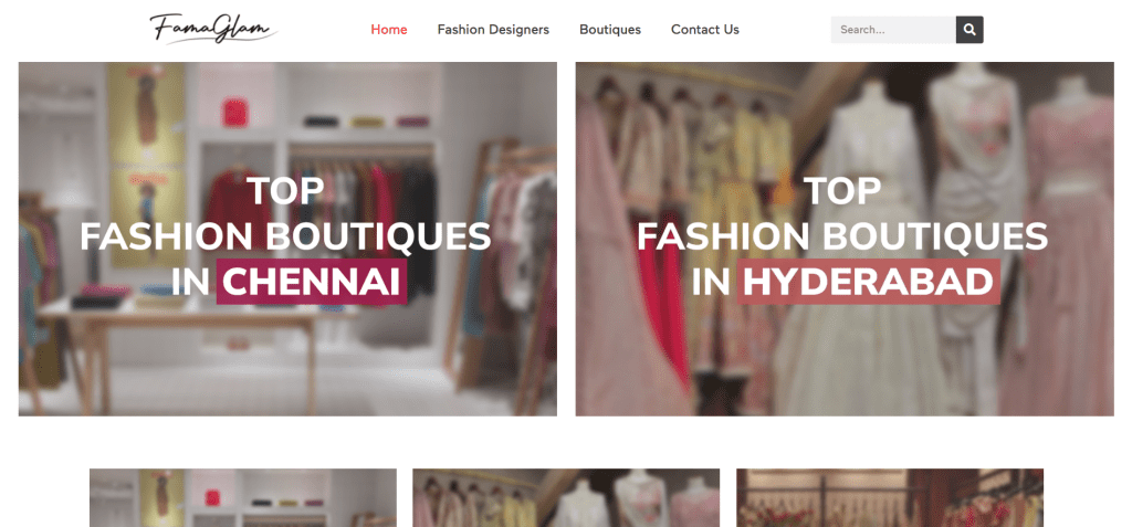 famaglam webpage our work
