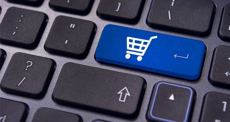 shopping cart ecommerce keyboard image